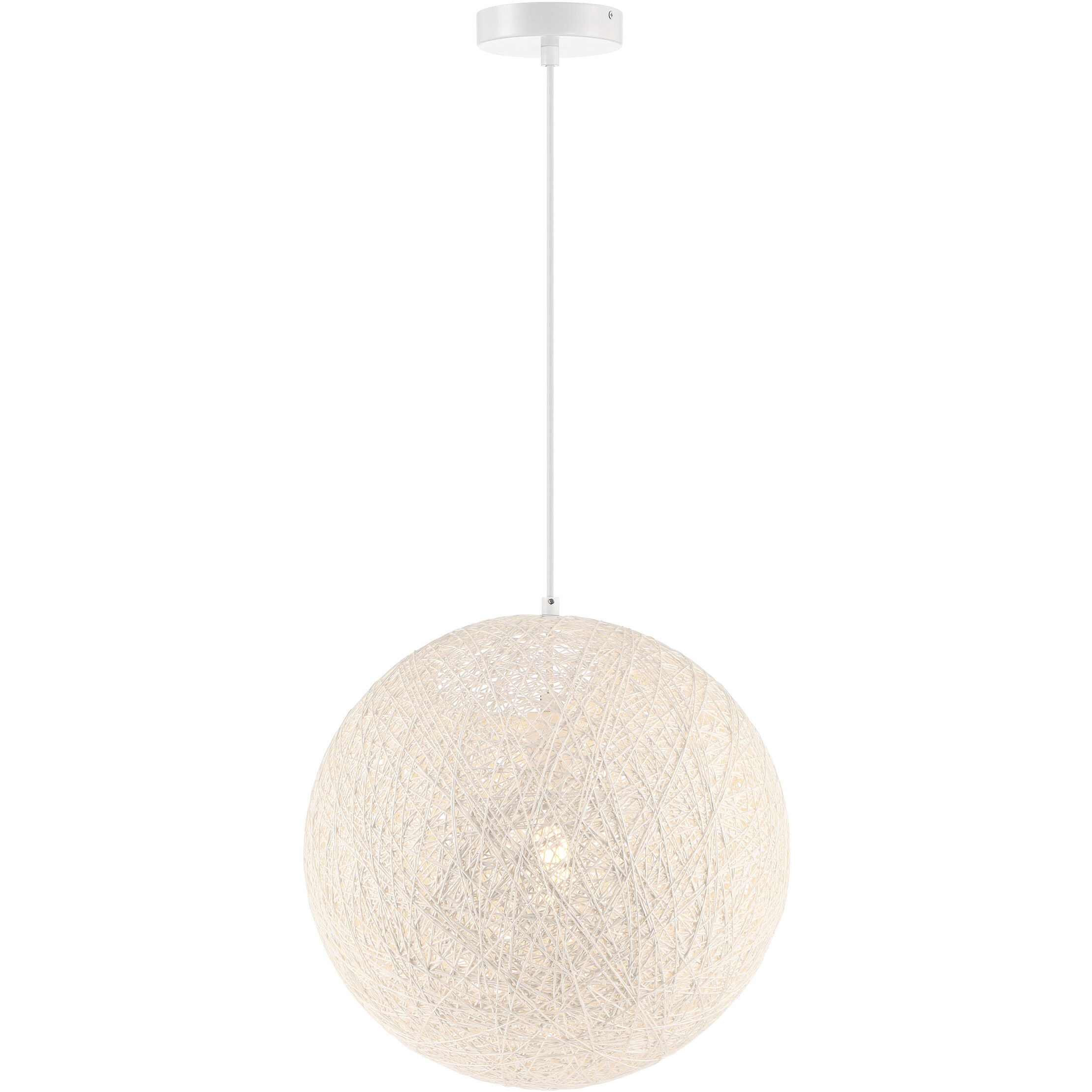 Entwined 1 Light 16 inch Matte White Pendant Ceiling Light